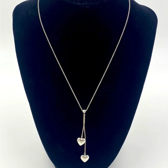 Tiffany & Co. Double Heart Lariat Necklace - Picture 2 of 4